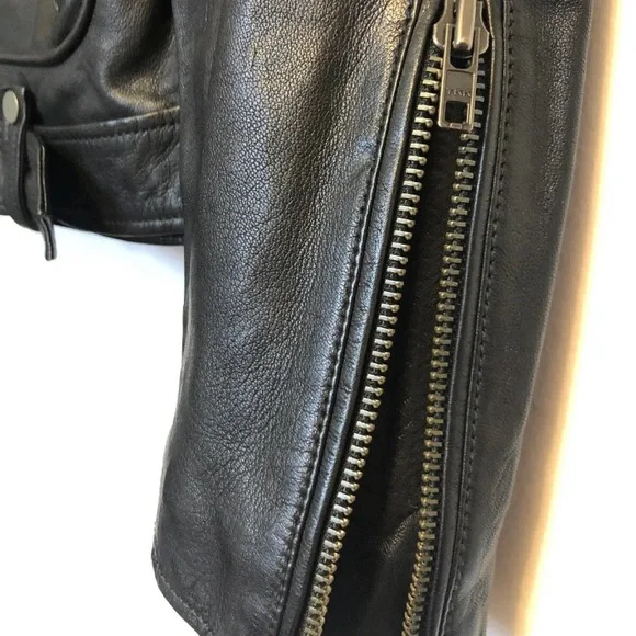 Master Supply Co Genuine Leather Unisex Jacket Sz S - Picture 7 of 16